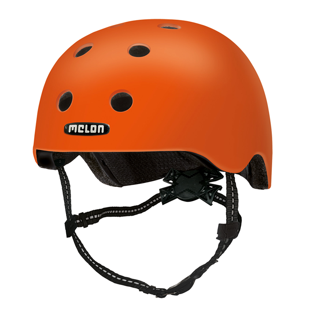 Orange unicoloured Melon Baby Bicycle Helmet
