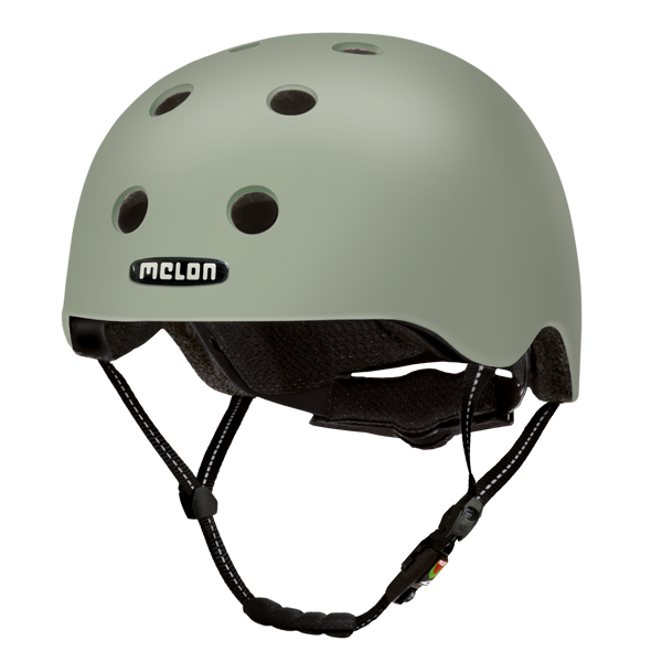 Grey unicoloured Melon Bicycle Helmet called New York