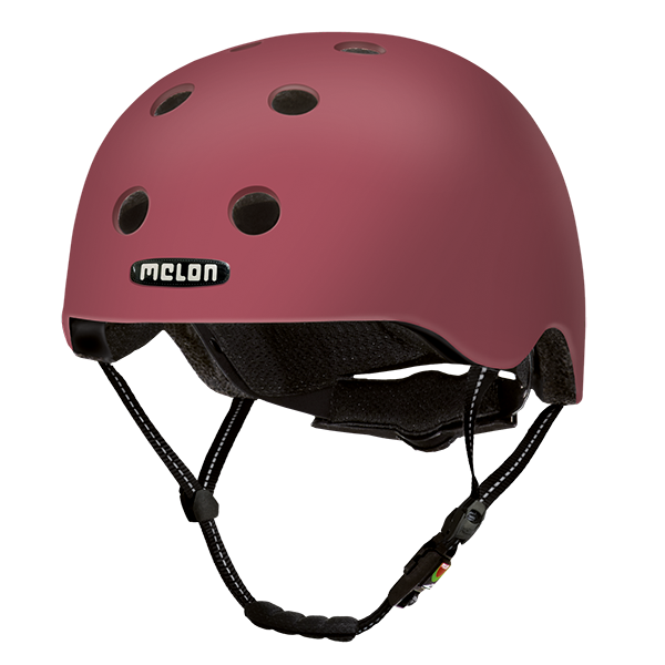 Wine red Melon Bicycle Helmet called Paris
