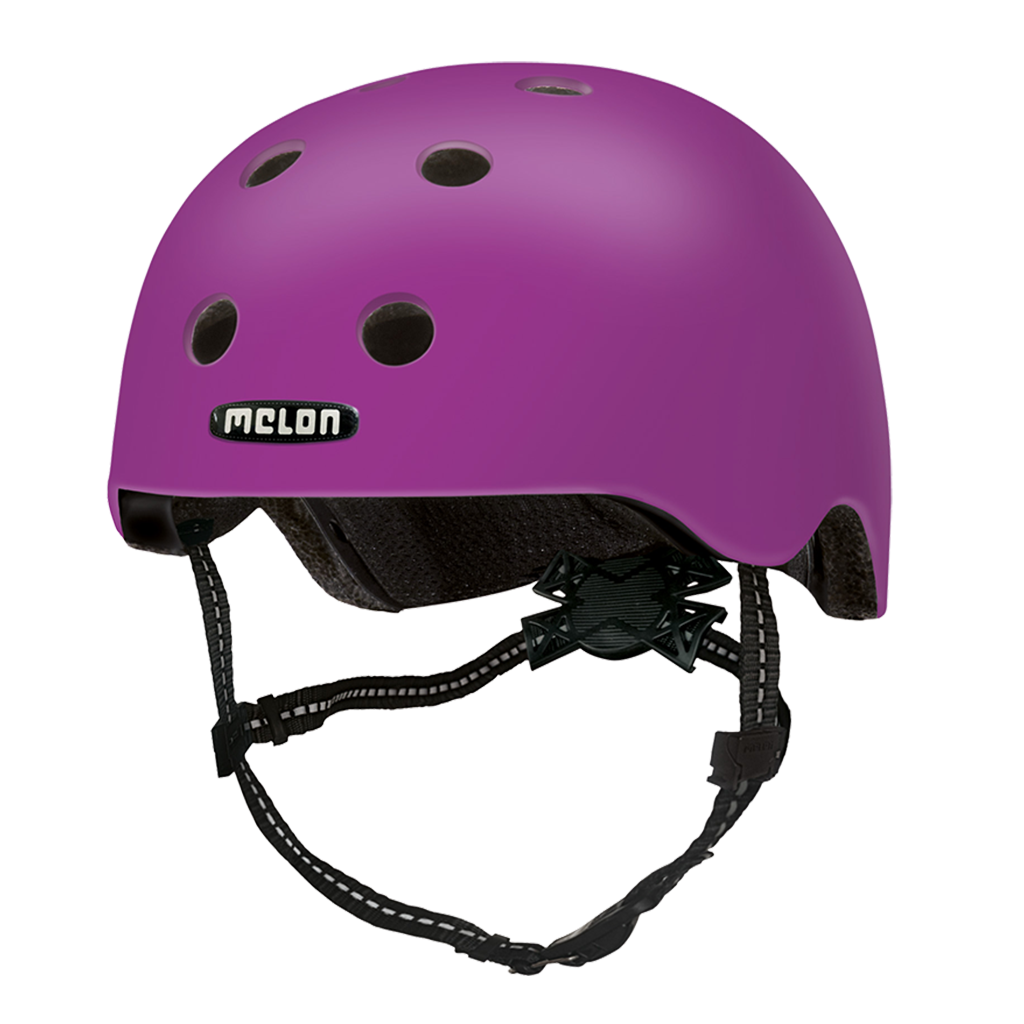 Purple unicoloured Melon Baby Bicycle Helmet