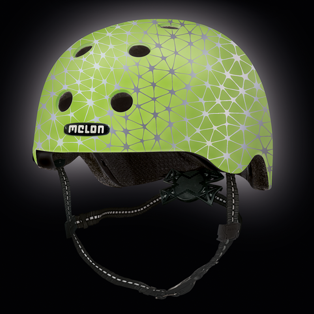 Melon Kids Bicycle Helmet Toddler Magic Reflective »Synapse Green« - Melon World GmbH