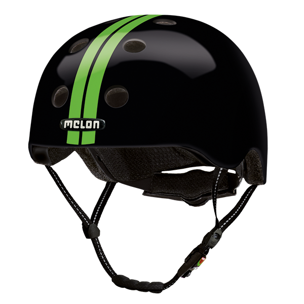 Melon Bicycle Helmet Urban Active Straight Green Black