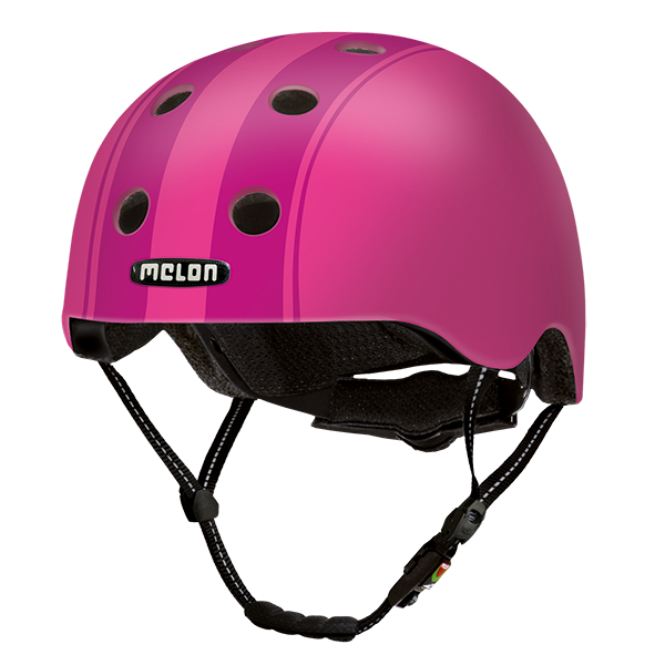 Pink and purple helmet 2025
