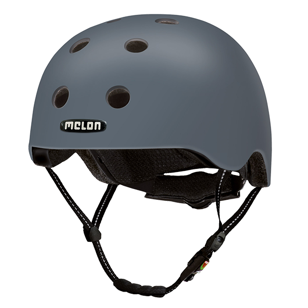 Dark Grey unicoloured Melon Urban Active Bicycle Helmet called "Chicago"