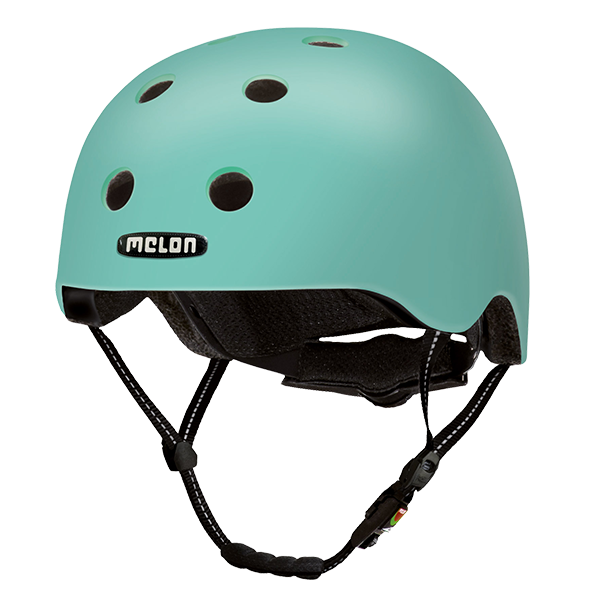 Turqoise unicoloured Melon Bicycle Helmet called "Rio"