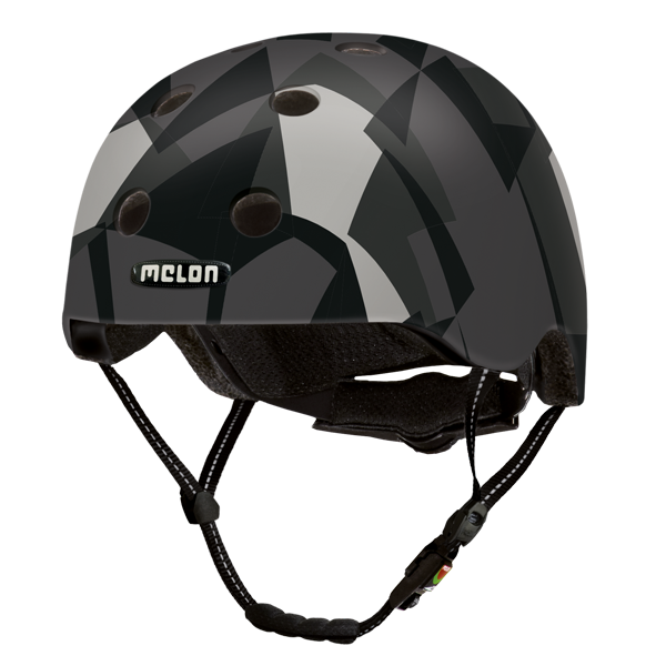 Black and Grey Melon Bicycle Helmet "Black Widow"